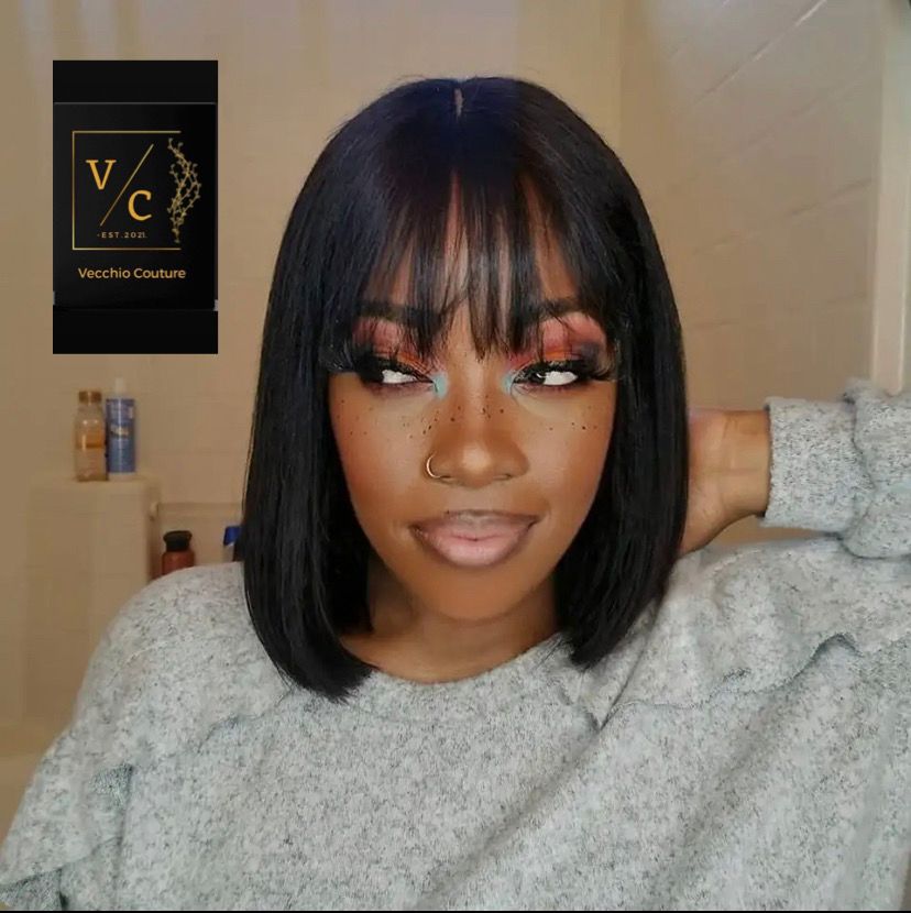 Bob Wig with Bangs - Image 5